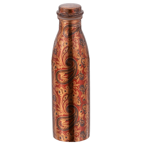 Amrit Paisley Copper Water Bottle